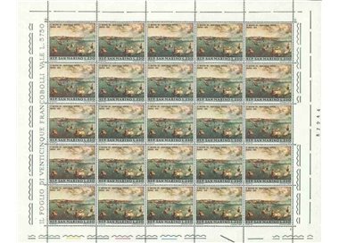 SAN MARINO 1970 Europa Stamp Exhibition 1 full sheet MNH**