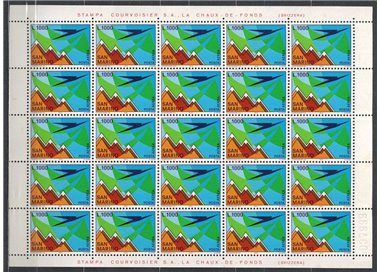 SAN MARINO 1972 Posta aerea 1 foglio intero MNH**