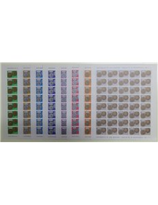 SAN MARINO 1972 Coins of San Marino 8 full sheets MNH**