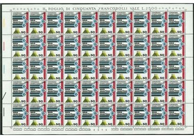 SAN MARINO 1973 Tourist Press Congress 1 full sheet MNH**