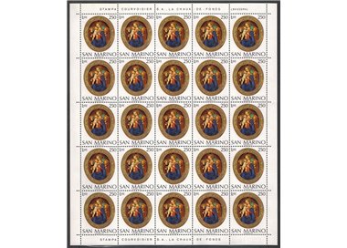 SAN MARINO 1974 Christmas 1 full sheet MNH**
