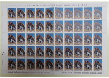 SAN MARINO 1975 Escape of the One Hundred Thousand 1 full sheet MNH**