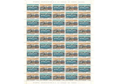 SAN MARINO 1975 Views of Tokyo 1 full sheet MNH**