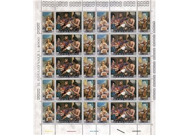SAN MARINO 1967 Paintings by Guercino 1 full sheet MNH**