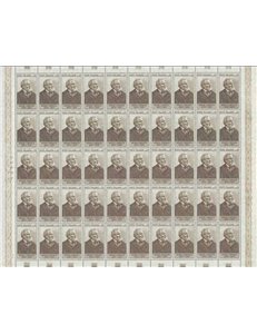 ITALY 1957 Giosue Carducci 1 full sheet MNH**