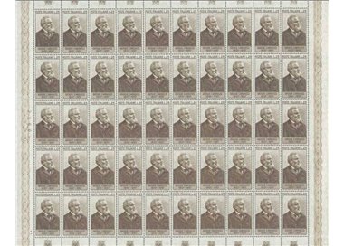 ITALIA 1957 Giosue Carducci 1 foglio intero MNH**