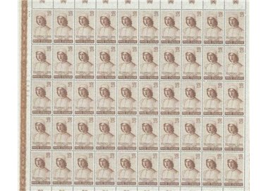ITALIA 1957 Filippino Lippi 1 foglio intero MNH**