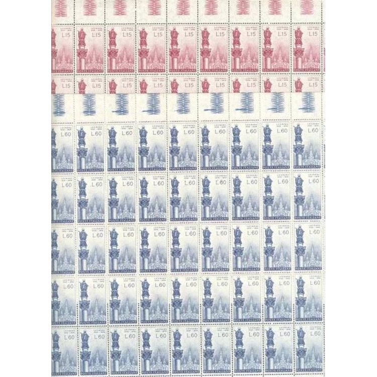 ITALY 1958 Apparition of the Virgin 2 full sheets MNH**