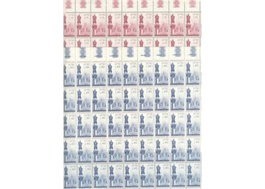 ITALY 1958 Apparition of the Virgin 2 full sheets MNH**