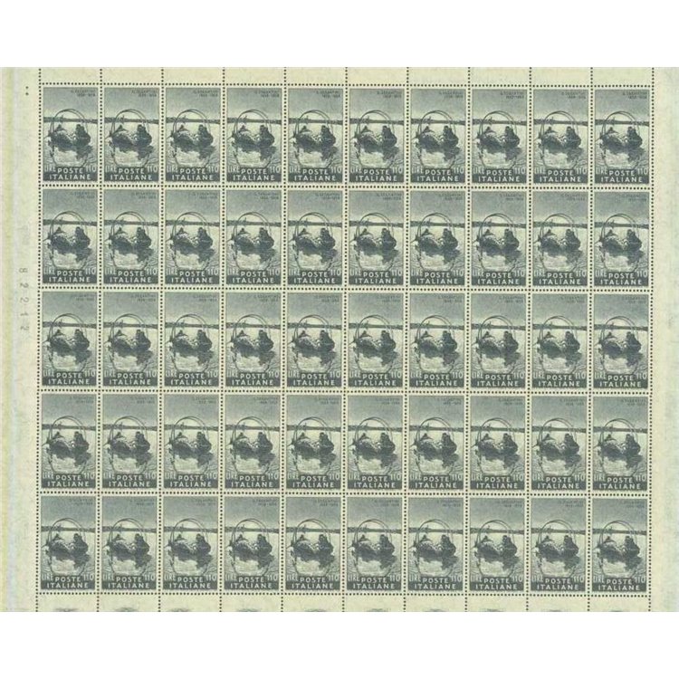 ITALIA 1958 Giovanni Segantini 1 foglio intero MNH**