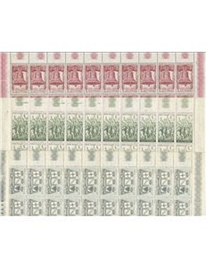 ITALY 1958 Anniversary of Victory 3 full sheets MNH**