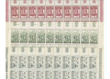 ITALY 1958 Anniversary of Victory 3 full sheets MNH**