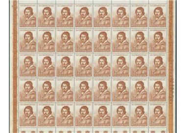 ITALY 1960 Caravaggio 1 full sheet MNH**