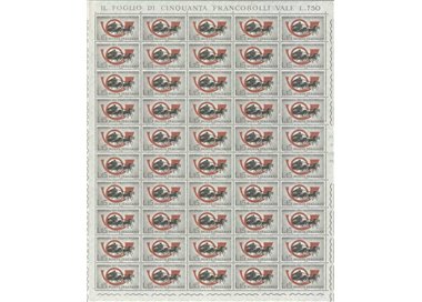 ITALY 1960 Stamp Day 1 full sheet MNH**