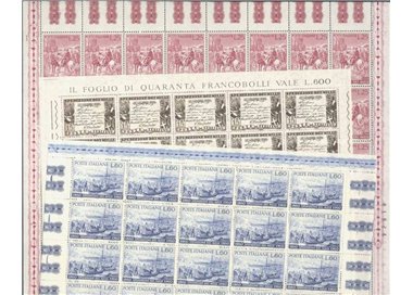 ITALIA 1960 Spedizione dei Mille 3 fogli interi MNH**