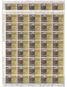 ITALY 1961 Sao Paulo 2 full sheets MNH**