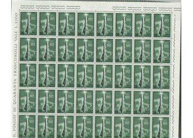 ITALIA 1963 Istituto nazionale assicurazioni 1 foglio intero MNH**