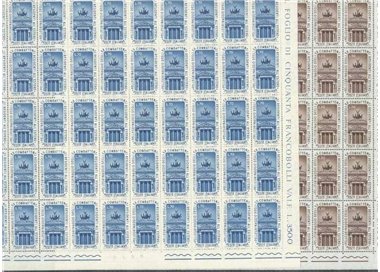 ITALY 1964 Ex-combatants 2 full sheets MNH**