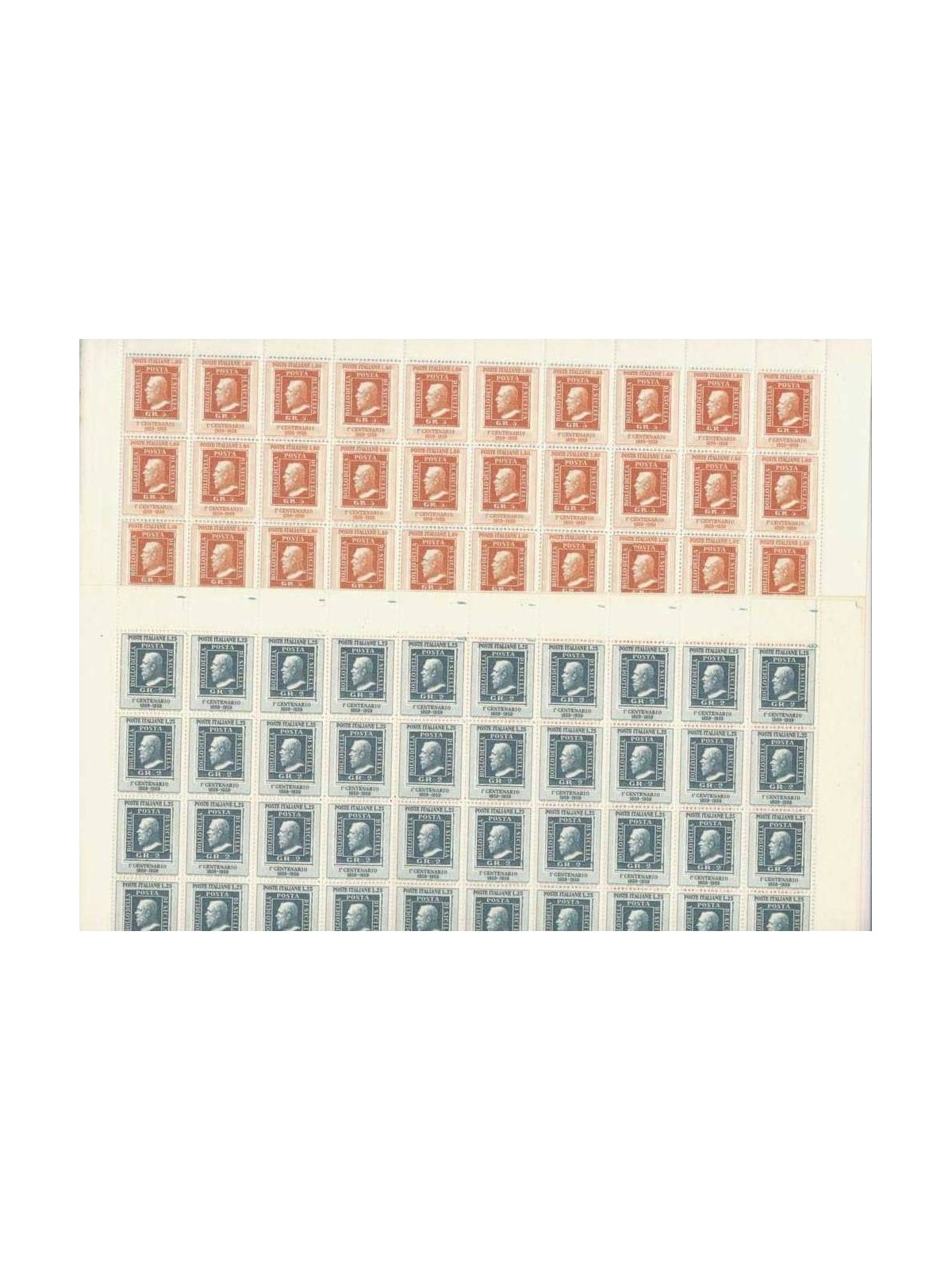 ITALY 1959 Stamps of Sicily 2 full sheets MNH**