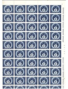 ITALY 1967 Italian Geographical Society 1 full sheet MNH**