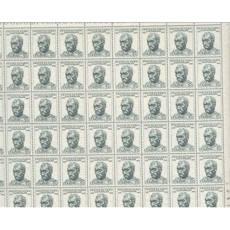 ITALY 1970 Gattamelata 1 full sheet MNH**