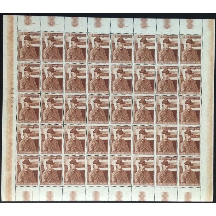 ITALIA 1958 Giovanni Fattori 1 foglio intero MNH**