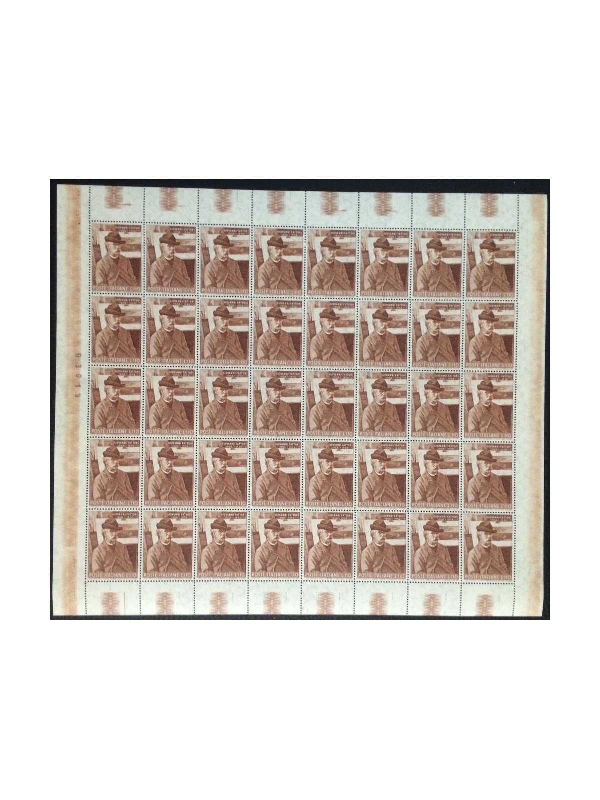 ITALIA 1958 Giovanni Fattori 1 foglio intero MNH**