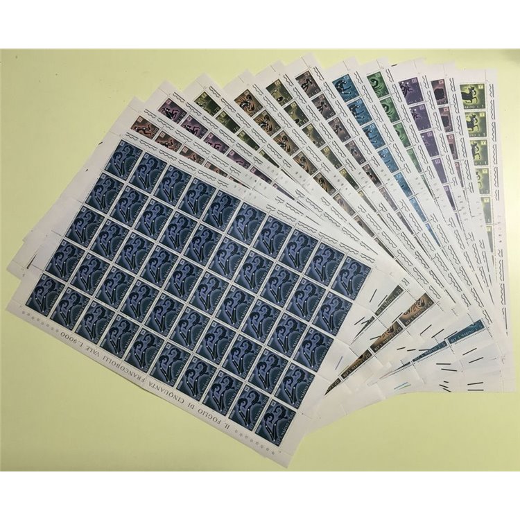 SAN MARINO 1970 Segni dello zodiaco 12 fogli interi MNH**