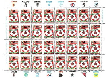 ITALY 1988 Milan Italian Champion 1 full sheet MNH**