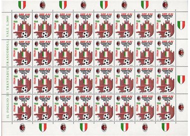 ITALIA 1992 Milan Campione d'Italia 1 foglio intero MNH**