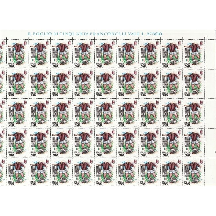 ITALIA 1993 Milan Campione d'Italia 1 foglio intero MNH**