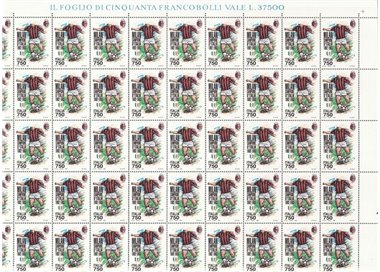 ITALIA 1993 Milan Campione d'Italia 1 foglio intero MNH**