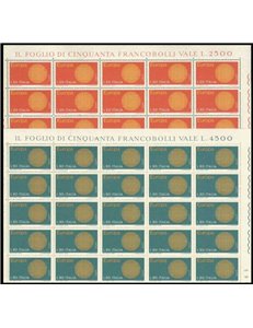 ITALIA 1970 Europa 2 fogli interi MNH**