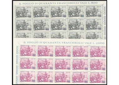 ITALIA 1970 Guerra franco-prussiana 2 fogli interi MNH**