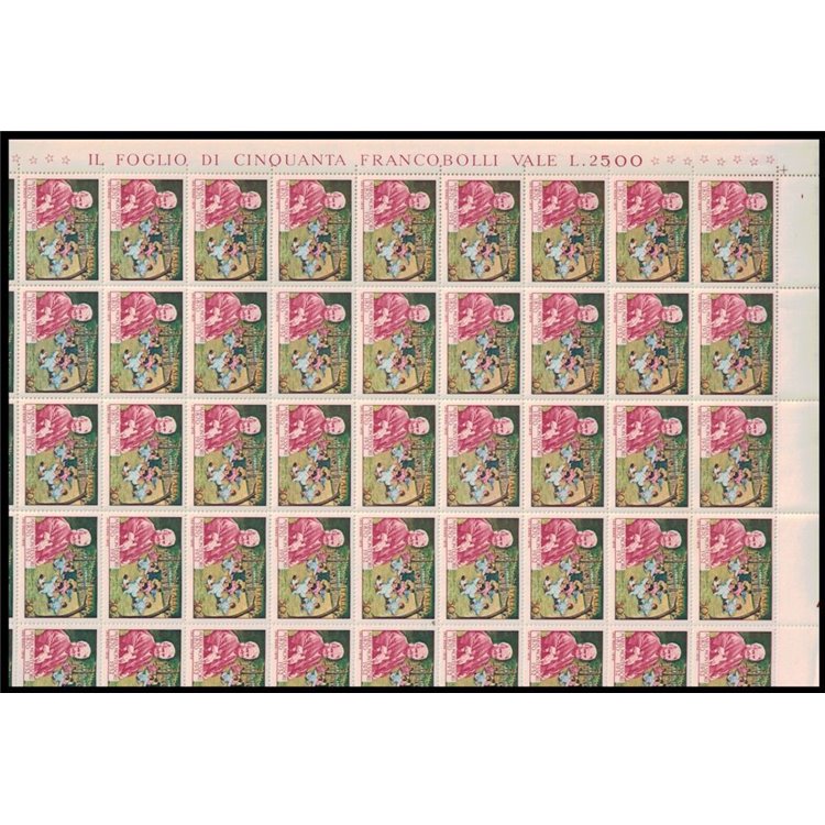 ITALY 1970 Maria Montessori 1 full sheet MNH**