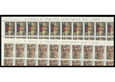 ITALY 1970 Raffaello Sanzio 2 full sheets MNH**