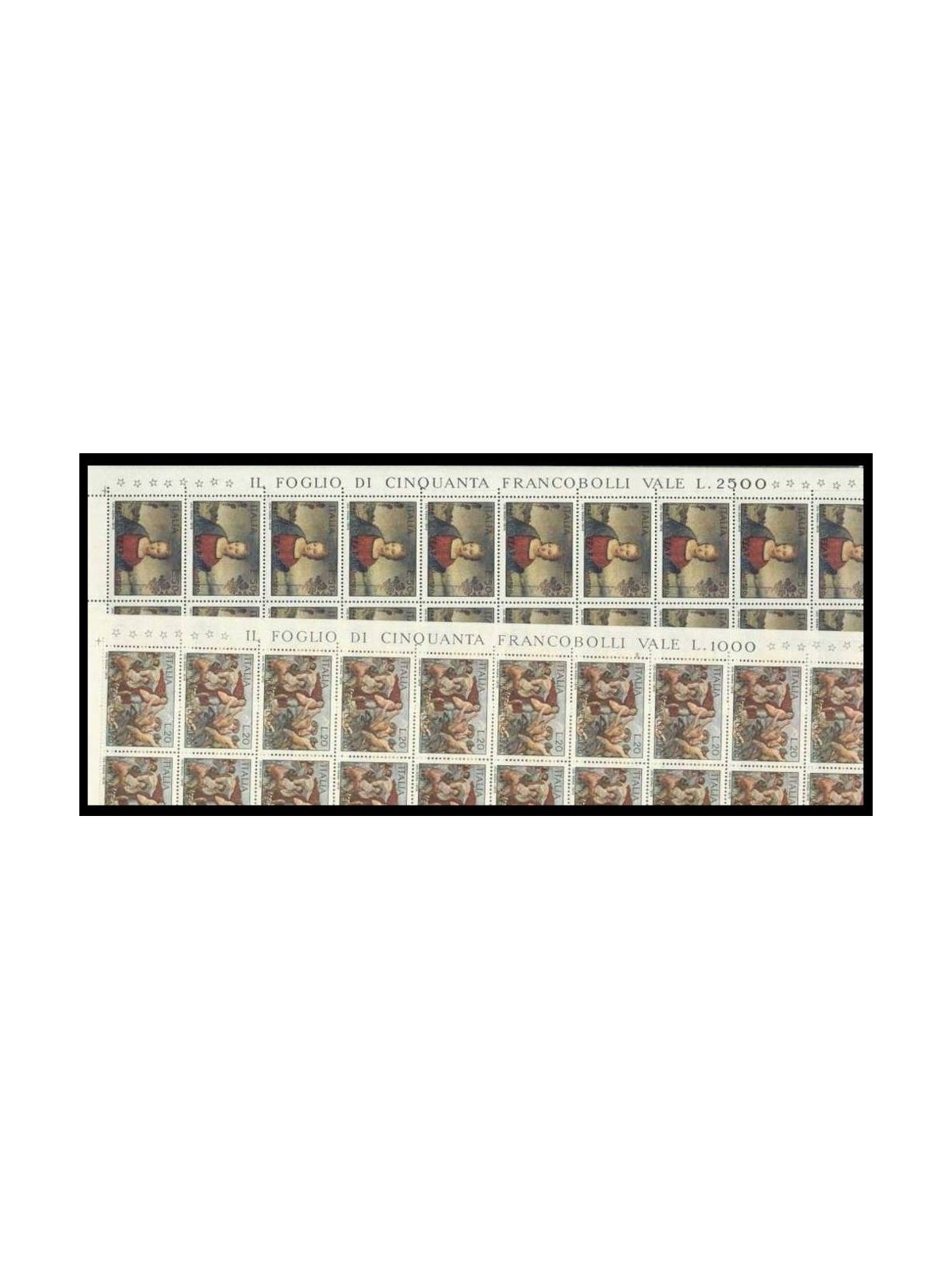 ITALY 1970 Raffaello Sanzio 2 full sheets MNH**