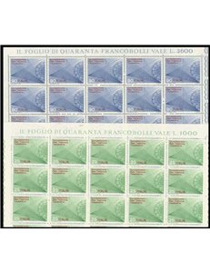 ITALY 1970 Teleselection telephone network 2 full sheets MNH**
