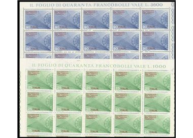 ITALY 1970 Teleselection telephone network 2 full sheets MNH**