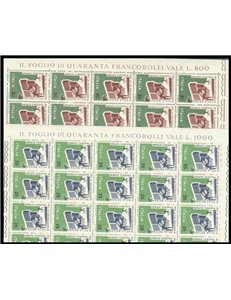 ITALY 1970 Nature Conservation 2 full sheets MNH**
