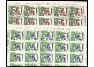 ITALIA 1970 Salvaguardia della natura 2 fogli interi MNH**