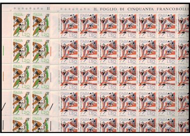 ITALIA 1971 Giochi della gioventù 2 fogli interi MNH**