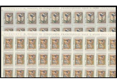 ITALIA 1971 Natale 2 fogli interi MNH**