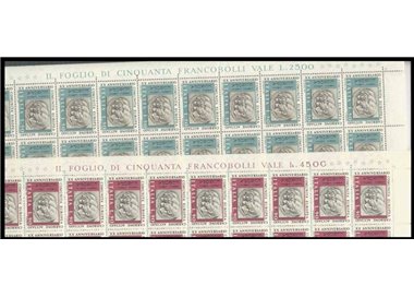 ITALY 1971 Twentieth Anniversary of the ECSC 2 full sheets MNH**