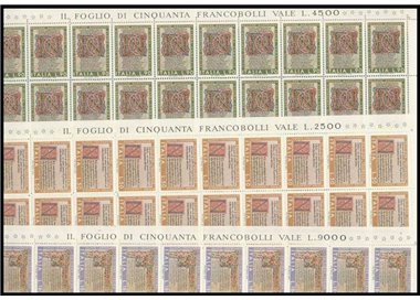 ITALIA 1972 Divina Commedia 3 fogli interi MNH**