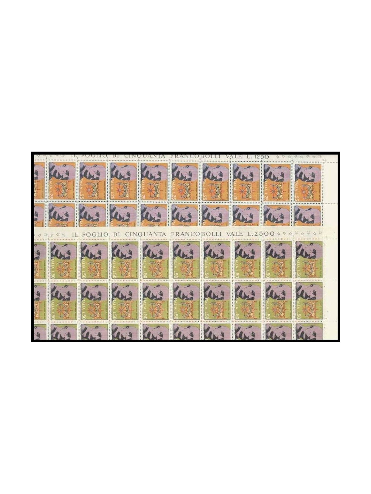ITALY 1972 Giovanni Verga 2 full sheets MNH**