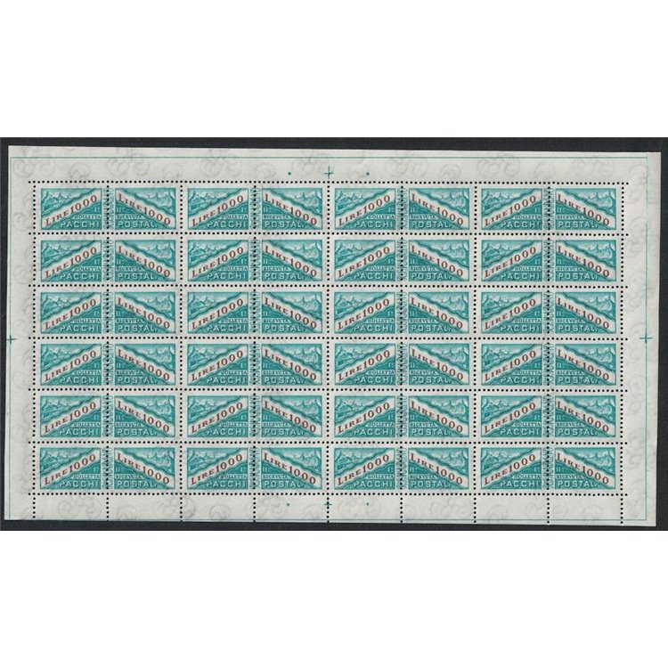 SAN MARINO 1967 Postal Parcels (£1000) 1 full sheet