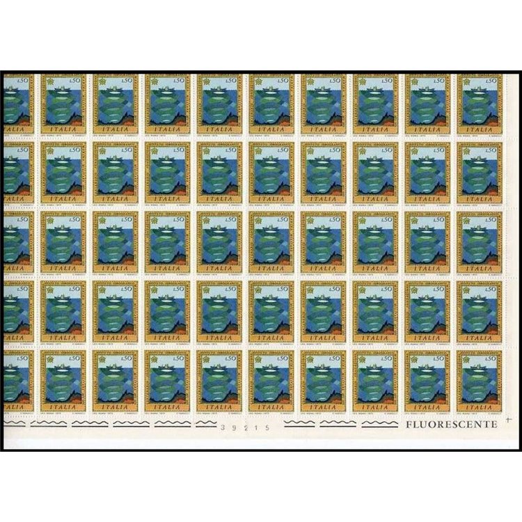 ITALY 1973 Hydrographic Institute 1 full sheet MNH**