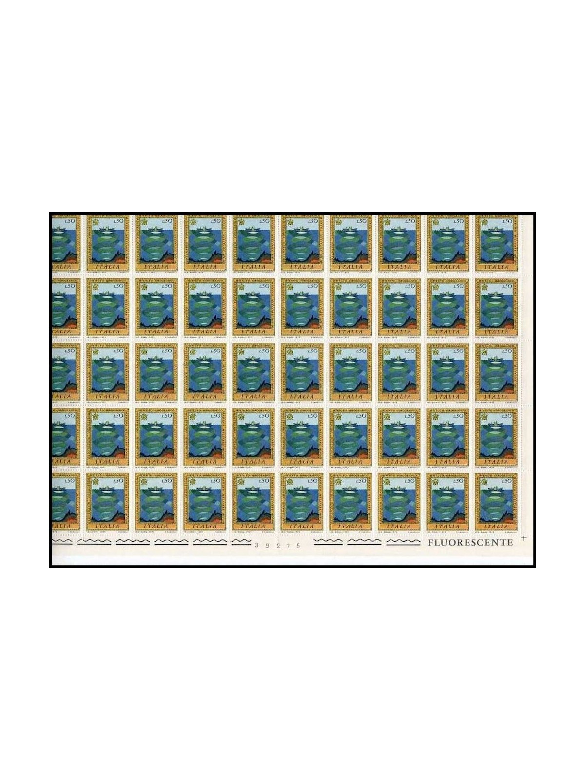 ITALIA 1973 Istituto Idrografico 1 foglio intero MNH**