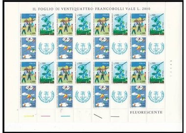 ITALIA 1977 Giornata del francobollo 1 foglio intero MNH**